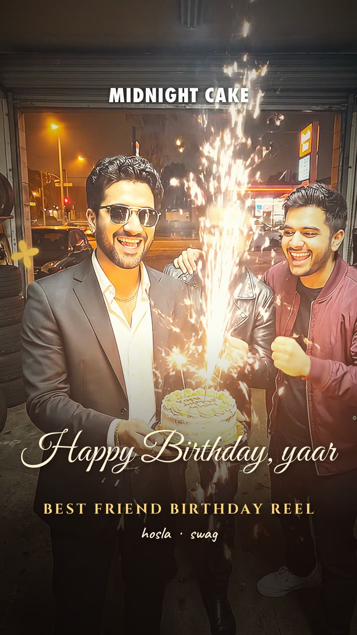 Best Friend Birthday Reel — Hosla Swag · Template — free VN template alternative