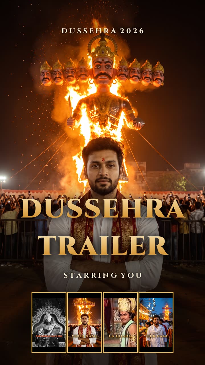 Dussehra Trailer — Starring You VN code template