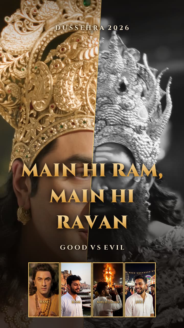 Main Hi Ram, Main Hi Ravan — Dussehra Reel VN code template