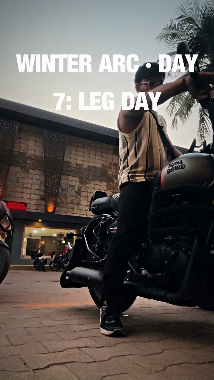 Winter Arc · Day 7: Leg Day reel template